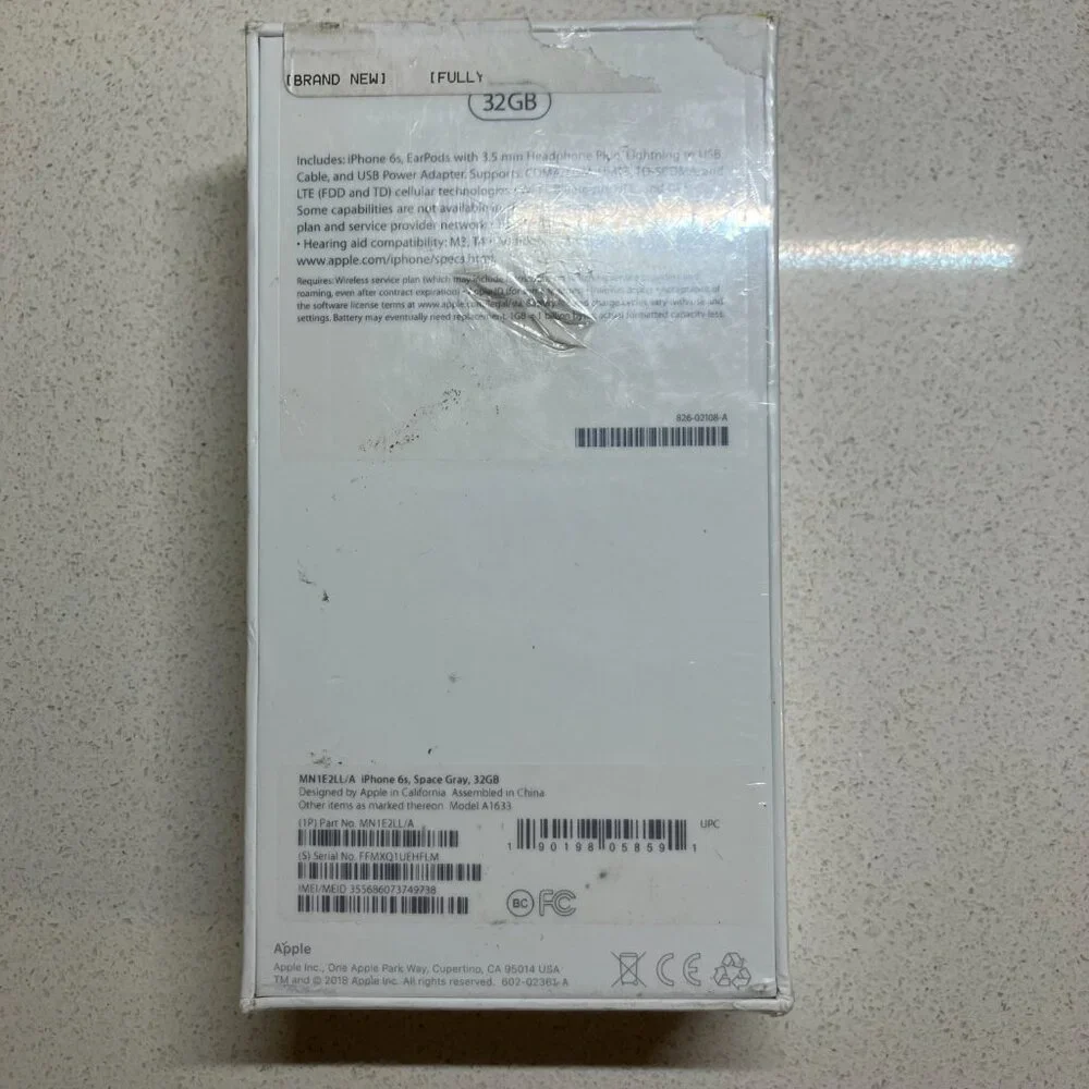 NEW SEALED Apple iPhone 6s - 32GB - Space Gray (US Reseller Flex Policy)